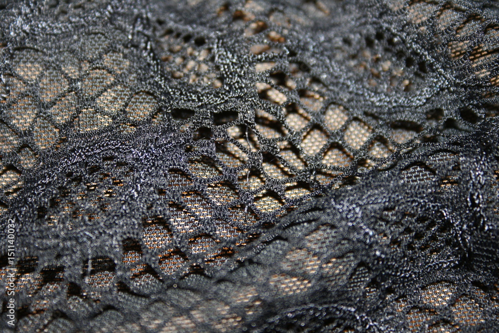 Naklejka premium black lace background