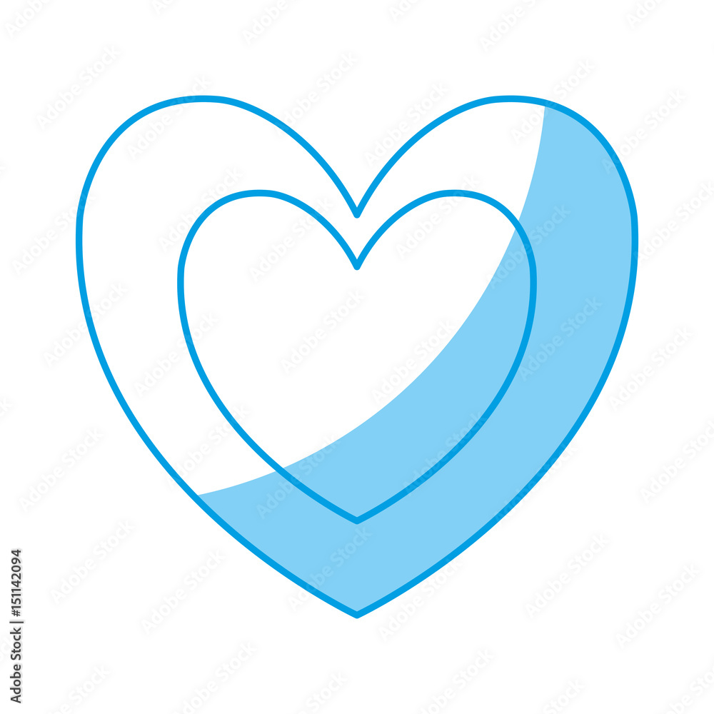 heart icon over white background. vector illustration heart icon over white background. vector illustration
