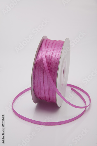 Bubblegum pink color ribbon roll