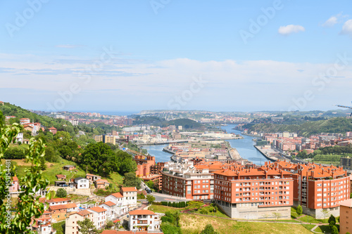 panoramic views to Bilbao neighborhood, Spain