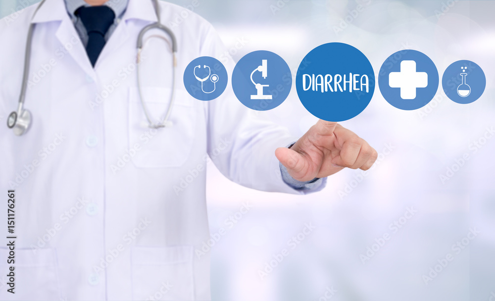 DIARRHEA Healthcare modern medical Doctor concept DIARRHEA Healthcare modern medical Doctor concept