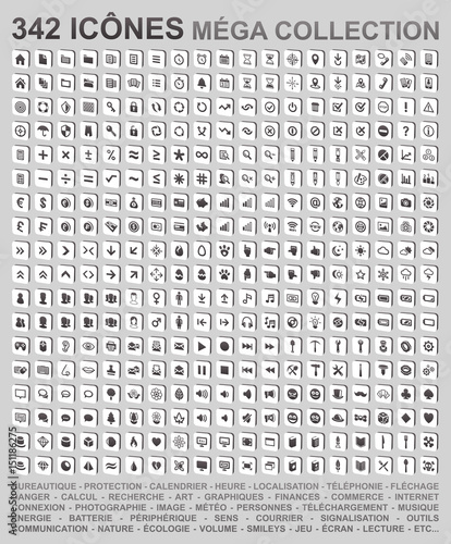 342 Icônes - Effet 3D