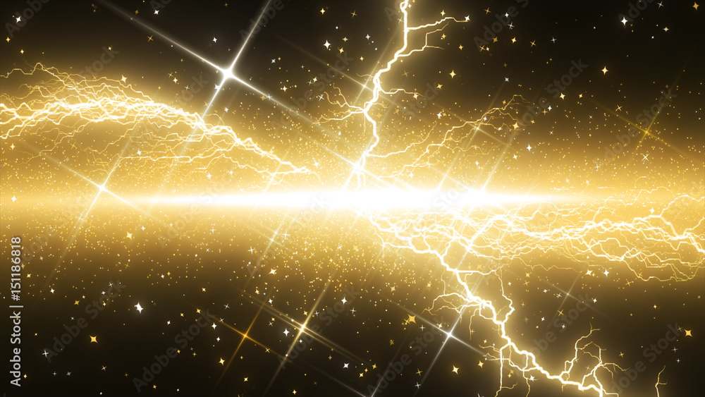 Fototapeta premium 稲妻エフェクトイメージ
