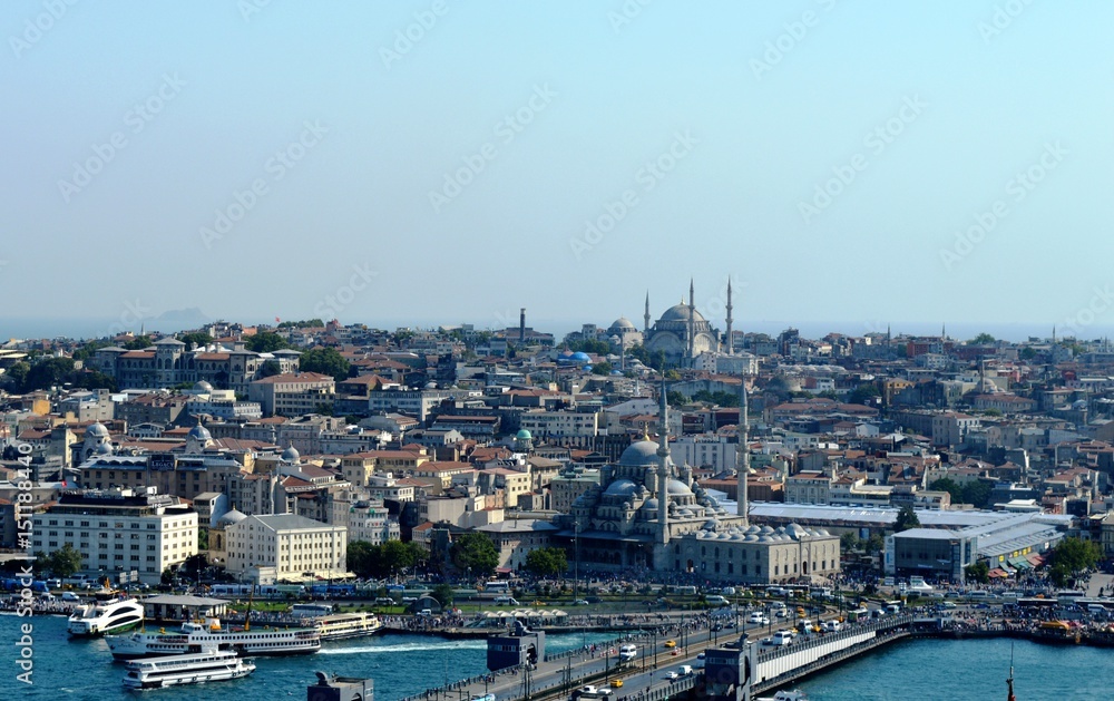 Panorama of Istanbul
The picture shows a beautiful panorama of the beautiful Istanbul 
