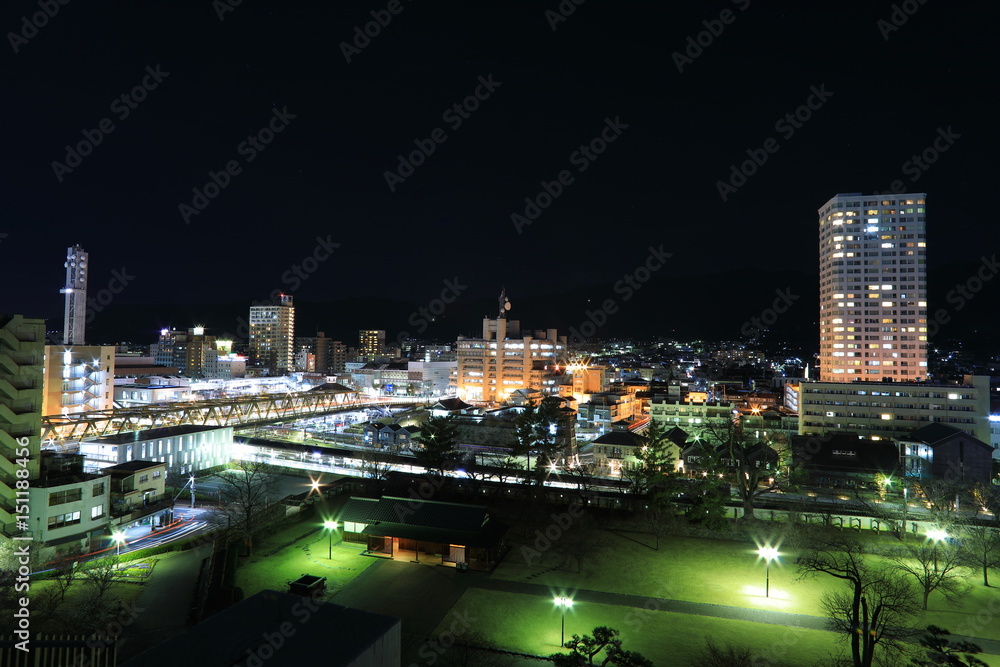Obraz premium 甲府夜景