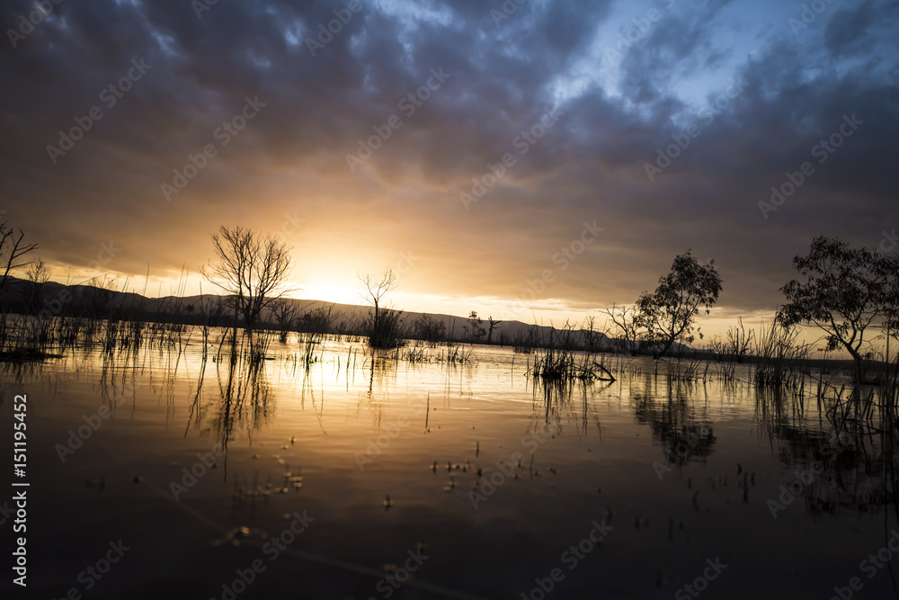 Obraz premium Sunset Lake