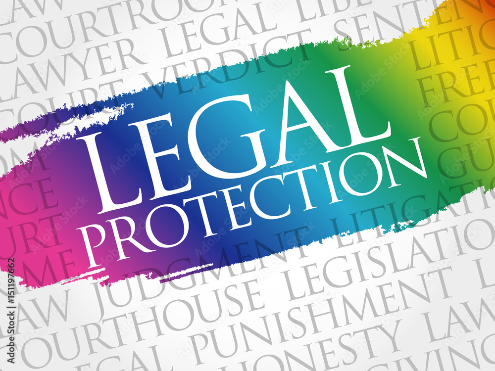 Legal Protection word cloud collage, business concept background Legal Protection word cloud collage, business concept background
