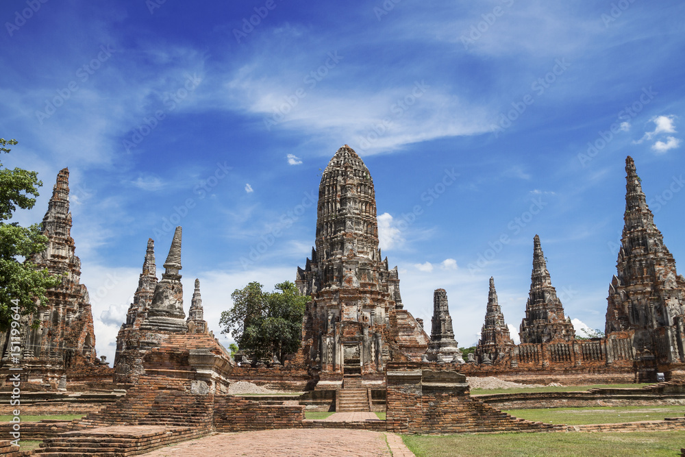 Historic as a tourist destination Unseen Thailand,Pagoda,Ruins,Wat Chai Watthanaram,Ayutthaya, Thailand Historic as a tourist destination Unseen Thailand,Pagoda,Ruins,Wat Chai Watthanaram,Ayutthaya, Thailand