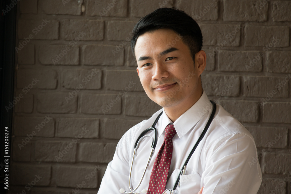 Doctor man is working in private office Doctor man is working in private office