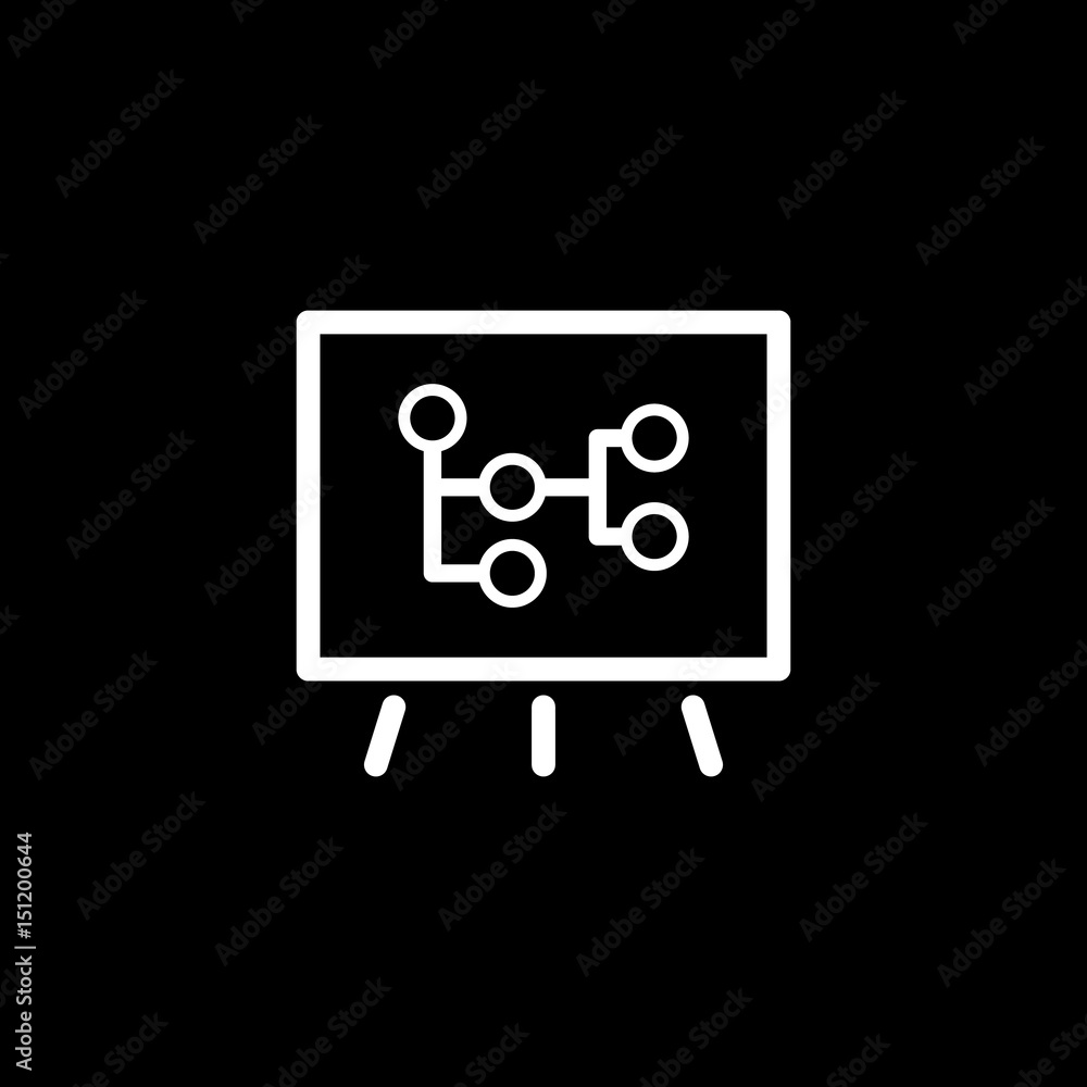 Mind Map Icon. Business Concept. Flat Design. Mind Map Icon. Business Concept. Flat Design.