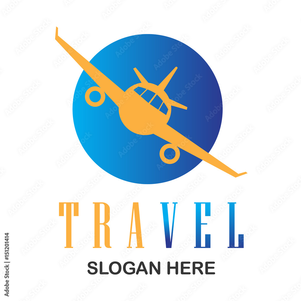 air plane logo, travel world logo with text space for your slogan / tag line, vector illustration air plane logo, travel world logo with text space for your slogan / tag line, vector illustration