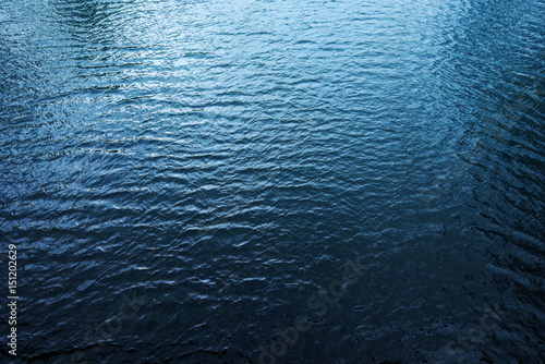 Panel kuchenny z motywem Blue river water surface, aerial view