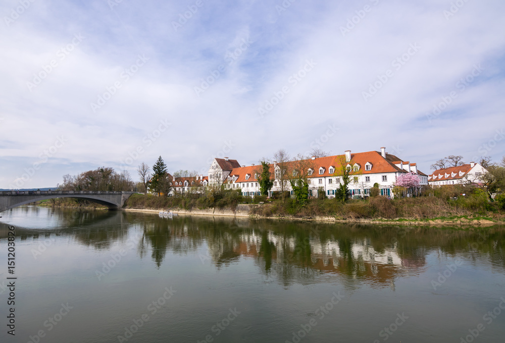 .Spring trips along Danube in Bavaria, Neuburg Castle (Newcastle), Neuburg an der Donau, Germany, Europe