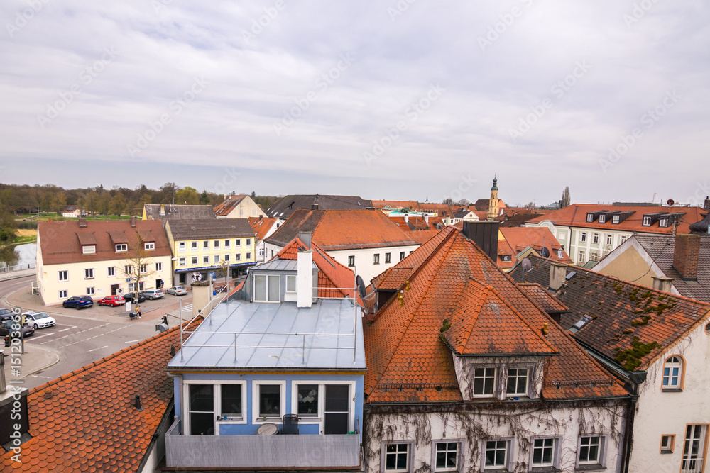 Rooftops in Neuburg (Newcastle), Neuburg an der Donau, Germany, Europe