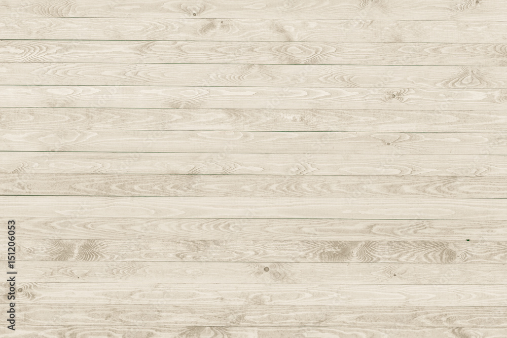 White wooden planks wall. Natural wood texture background. - obrazy, fototapety, plakaty 