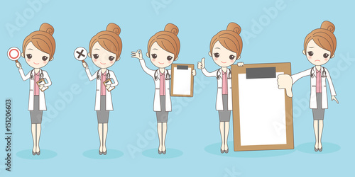 cartoon woman doctor