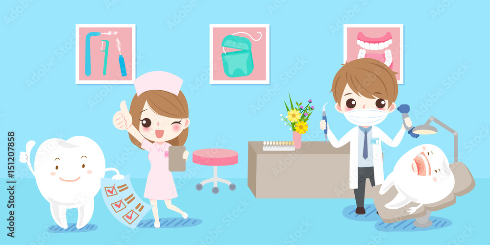 cartoon dentist with tooth cartoon dentist with tooth