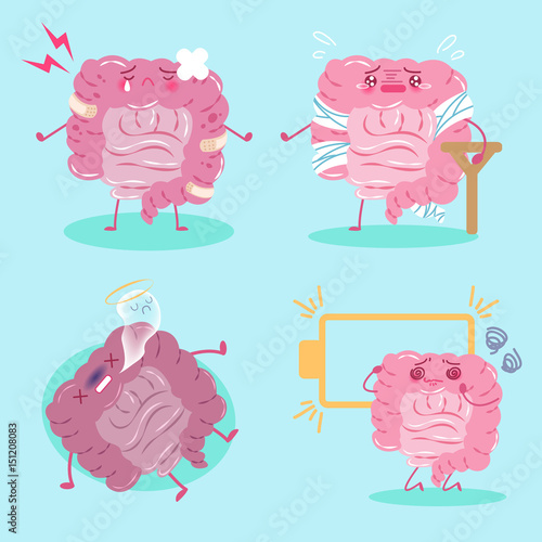 cartoon intestines feel pain