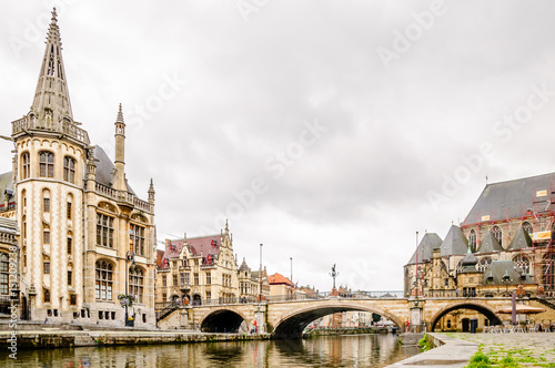 View of Cityscape of Gent in Belgium © streetflash