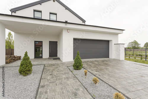 Main entrance to the house