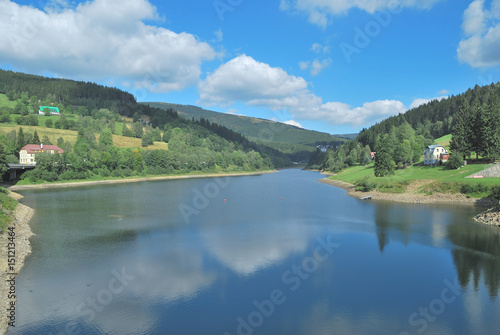 der Elbe-Stausee in Spindleruv Mlyn im Riesengebirge,Tschechische Republik