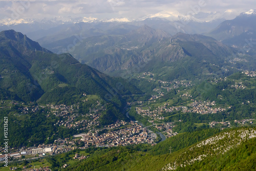 Zogno aerial, Italy