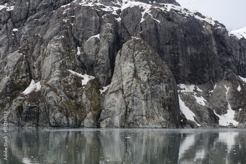 Steep Glacially Polished Cliffs at Glacier Bay, Alaska