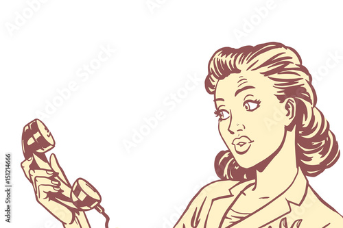 Surprised woman with phone, isolated background