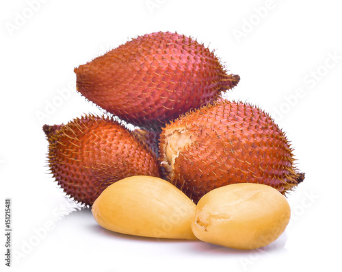 salak fruit,salacca zalacca isolated on white background