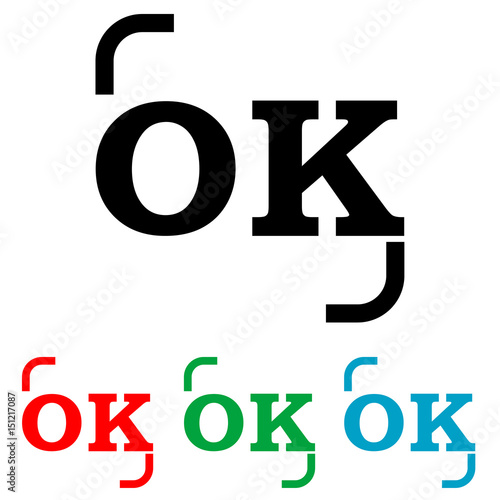 Logotipo OK varios colores