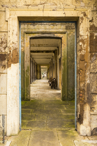 Arches in the Catacombs of Kensal Green Cemetery