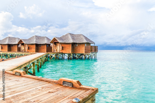 Maldivian bungalows