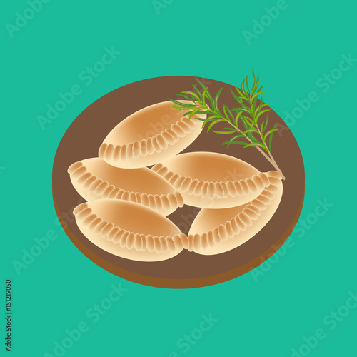 Empanadas food illustration