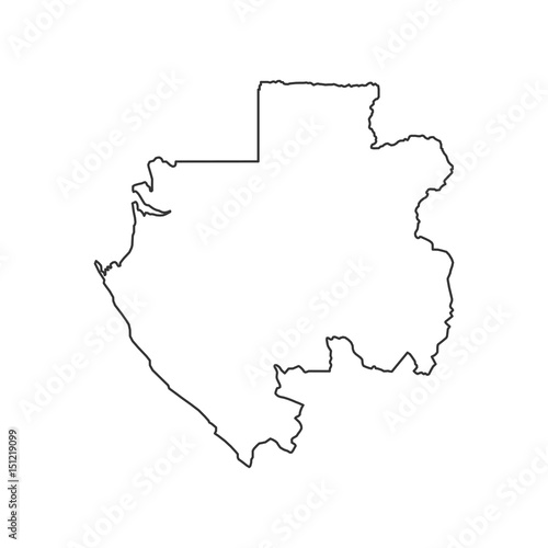 Gabonese Republic map