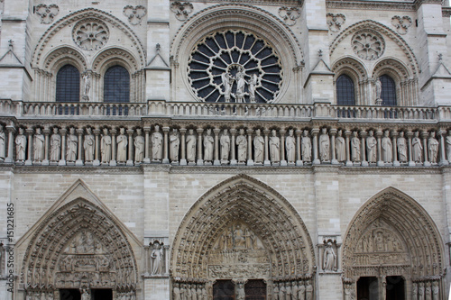 Notre Dame de Paris. Front view