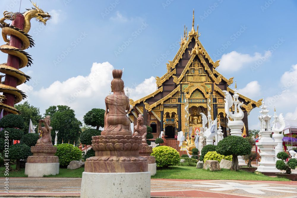 Wat ta mai temple in samutsakhon thailand,thailand temple