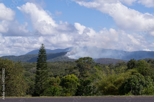 Wildfire in the Davies Creek and Dinden National Parks area photo