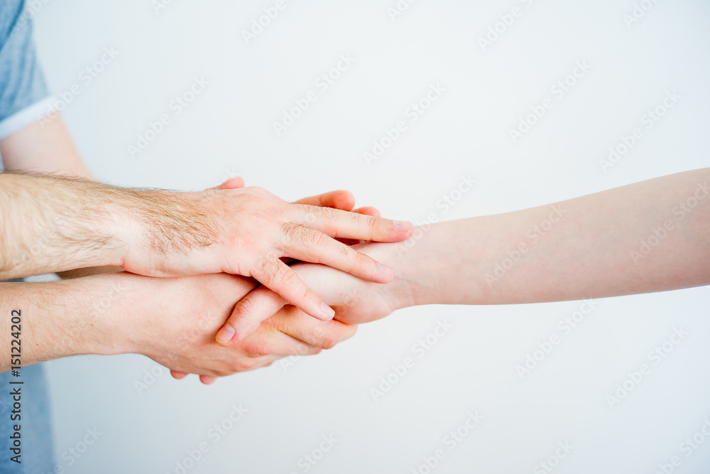 Fototapeta premium Pile of hands