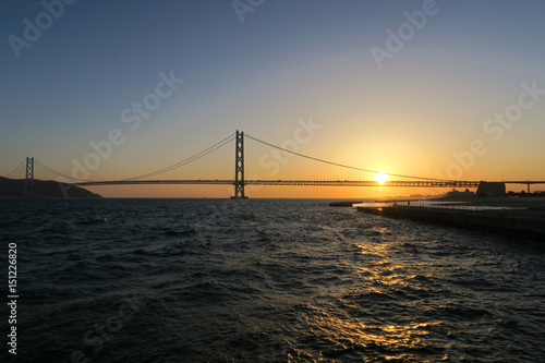 明石海峡大橋　夕陽 © photo 34