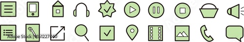 green icons
