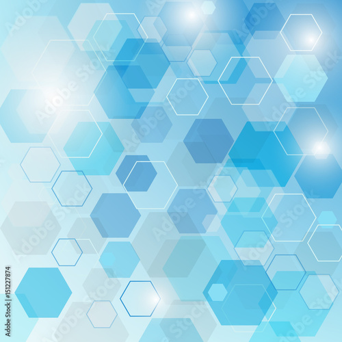 vector,
Abstract technological background with hexagons