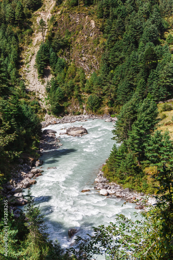 Pure mountain river Pure mountain river
