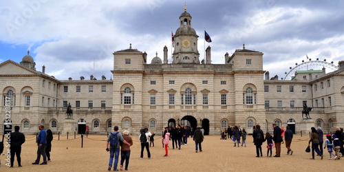 Canvas Print Rückseite des Alten Admiralsgebäudes auf dem Paradeplatz Horse Guards vor dramat