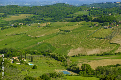 Scenery near to Montepulciano  Tuscany. The area is part of the Val d Orcia Italy Europe