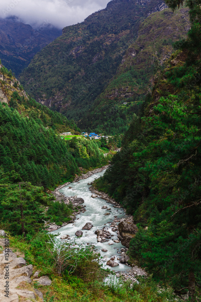 Pure mountain river Pure mountain river