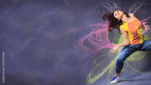 Obraz tańcząca dziewczyna