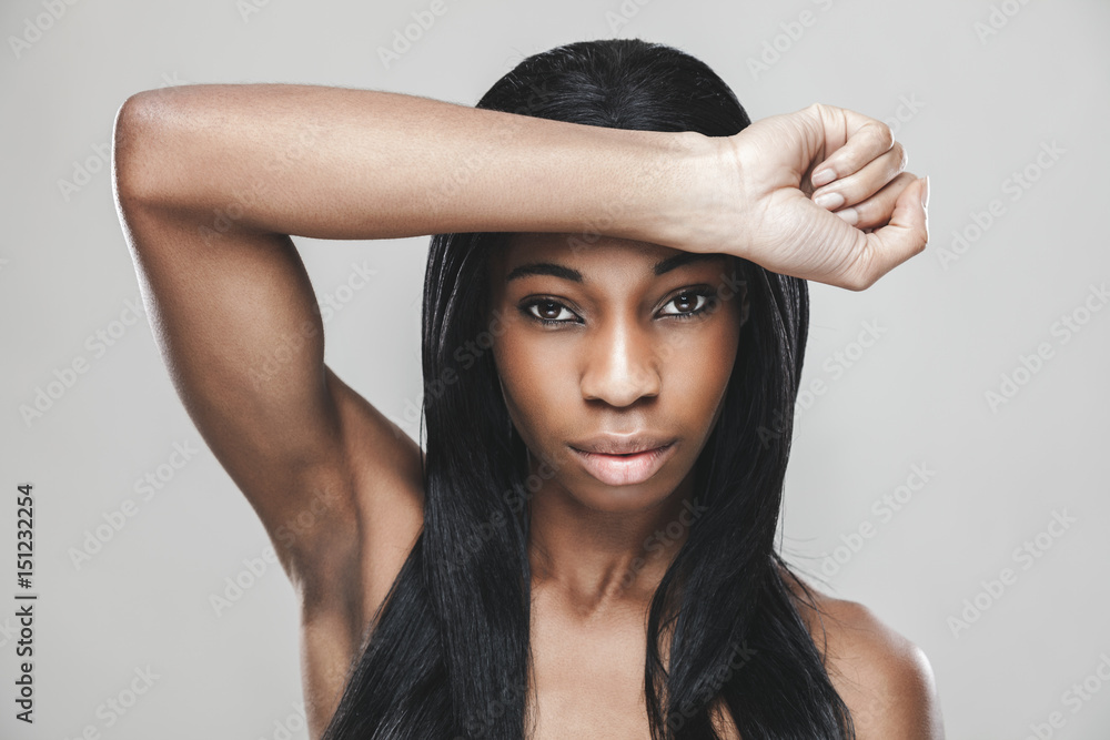 Black beautiful woman with perfect skin Black beautiful woman with perfect skin