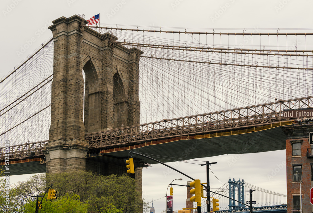Fototapeta premium Brooklyn Bridge i DUMBO