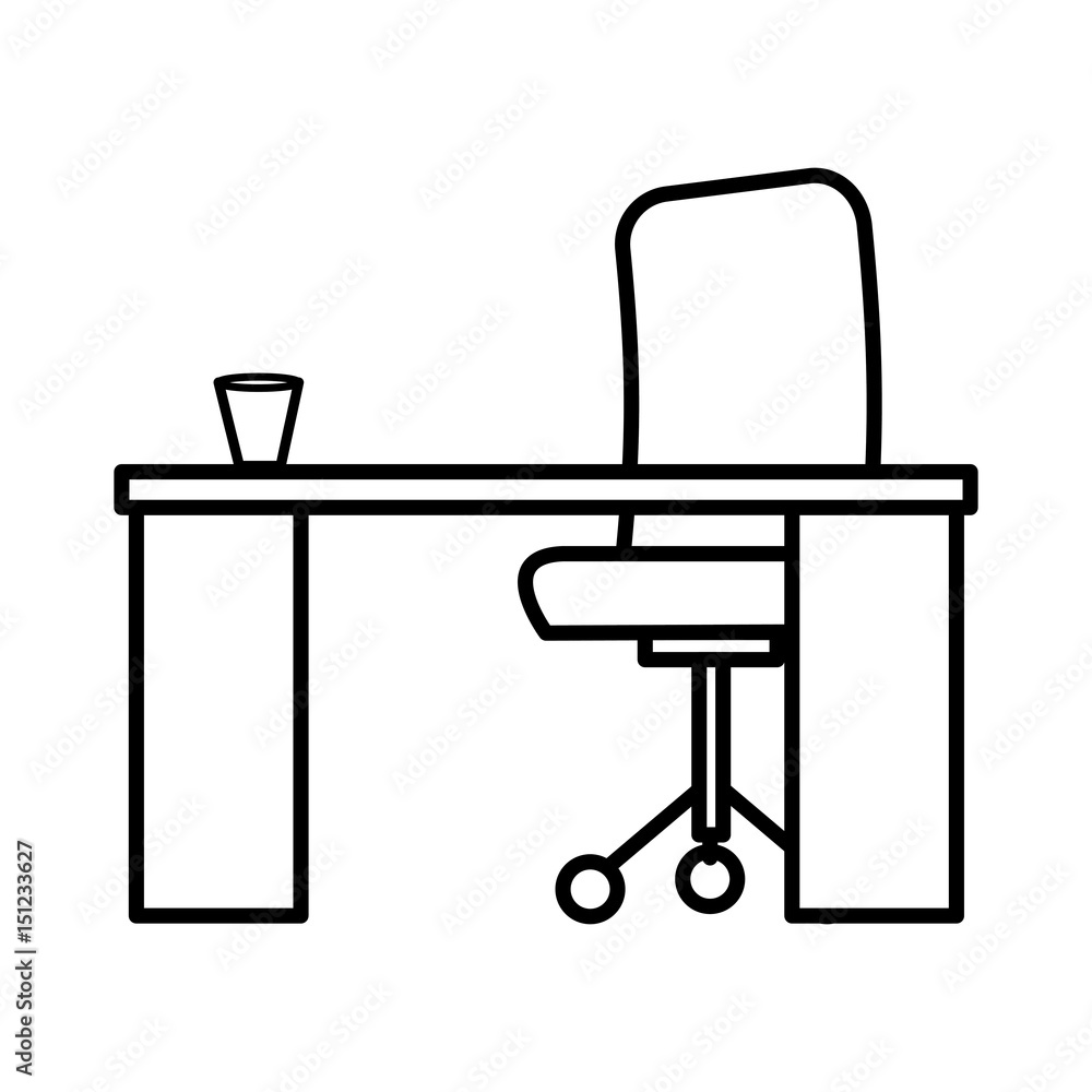 office workplace isolated icon vector illustration design office workplace isolated icon vector illustration design