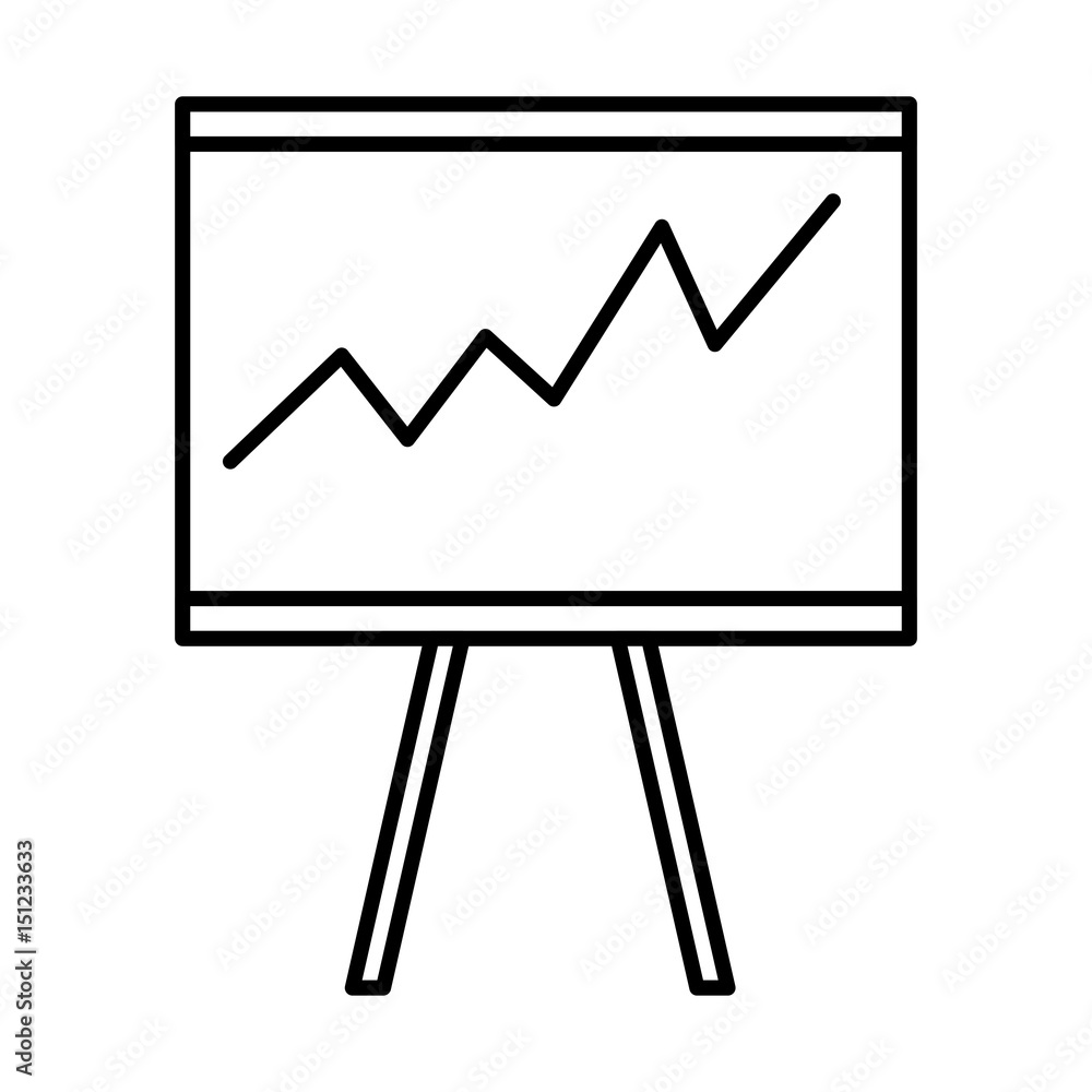 Obraz premium training paperboard isolated icon vector illustration design